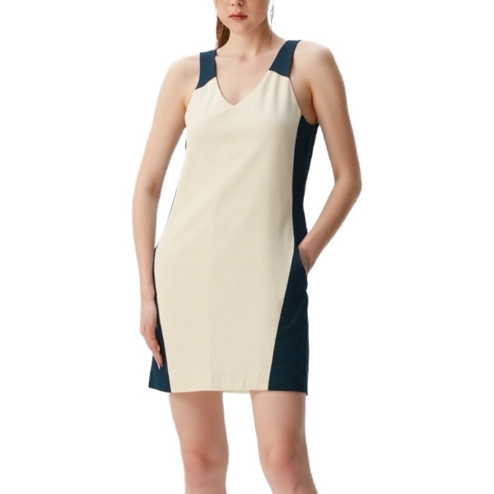 Banana Republic Black And White, 2 Tone Shift Dress Size 2